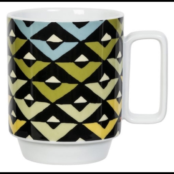 NEW porcelain 1 ‘Sarah Campbell VIVA MUG’ Mug by Magpie - Chevron - Picture 3 of 9
